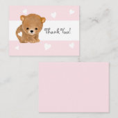 Pink Heart Brown Bär Vielen Dank, dass Sie Notizen (Vorne/Hinten)