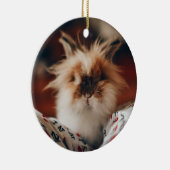 Pink Heart Bunny Paws Nie vergessen Gedächtnis Keramik Ornament (Rechts)