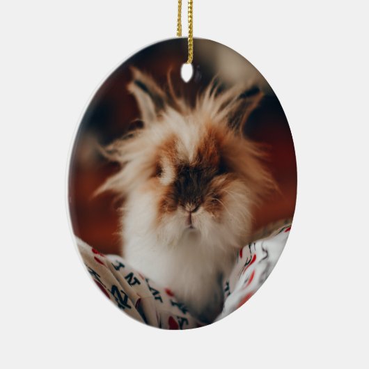 Pink Heart Bunny Paws Nie vergessen Gedächtnis Keramik Ornament (Rechts)