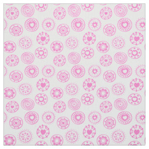 Pink Heart Circles HÜBSCH Stoff