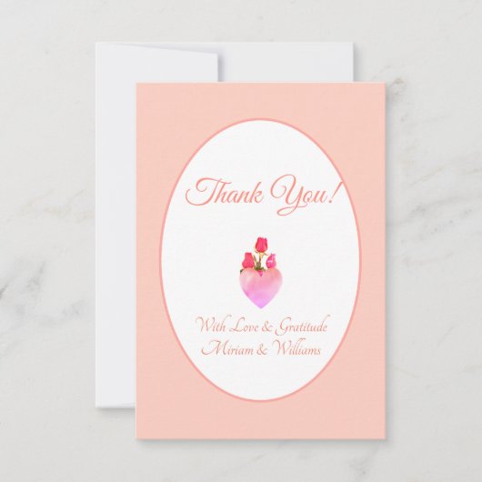 Pink Heart Danke (Vorderseite)