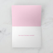 Pink Heart Dankeschön Karte (Innenseite)