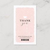 Pink Heart Dankeschön Karte (Vorderseite)