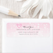 Pink Heart Delciate Danke Hochzeit (Insitu)