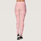 Pink Heart Doodle Leggings (Rückseite)