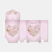 Pink Heart Floral Gevor Box Geschenkschachtel (Ungefaltet)