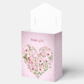 Pink Heart Floral Gevor Box Geschenkschachtel (Geöffnet)
