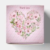 Pink Heart Floral Gevor Box Geschenkschachtel (Oben)