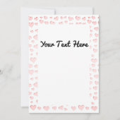 Pink Heart Form Imitate Papier schneiden DIR-Einla Einladung (Vorderseite)