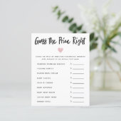 Pink Heart Girl Babydusche schätzt den Preis richt (Stehend Vorderseite)