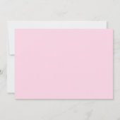 Pink Heart Girl Geburtstagsparty Einladung (Rückseite)