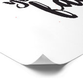 Pink Heart Hey, ich Liebe dein Gesicht Poster (Ecke)