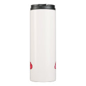 Pink Heart Hugs and Kisses Thermosbecher (Rückseite)