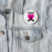 Pink Heart Idol singt KPop Music Liebe Design Button (Beispiel)
