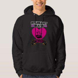 Pink Heart Idol singt KPop Music Liebe Design Hoodie