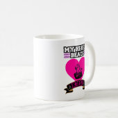 Pink Heart Idol singt KPop Music Liebe Design Kaffeetasse (VorderseiteRechts)