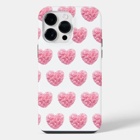 Pink Heart iPhone Case Hülle (Rückseite)