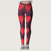 Pink Heart Leggings von HAS Jewels (Vorderseite)