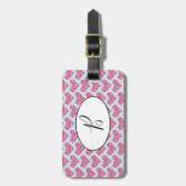 Pink Heart Liebe Gepäckstück Gepäckanhänger (Vorderseite vertikal)