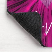 Pink Heart 'Liebe' Mousepad (Ecke)