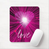 Pink Heart 'Liebe' Mousepad (Mit Mouse)