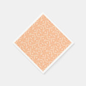 Pink Heart Liebe Muster Valentine Serviette (Ecke)