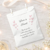 Pink Heart Liebe personalisieren ist süße Hochzeit Geschenktütchen (Ausgeschnitten)