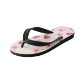 "Pink Heart Liebe Slippers" Kinderbadesandalen (Schrägansicht)