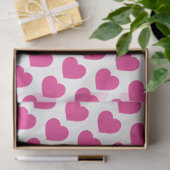 Pink Heart Modern Sweet Love Notes Fun Seidenpapier (Geschenk)