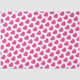 Pink Heart Modern Sweet Love Notes Fun Seidenpapier