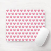 Pink Heart Mouse Pad Mousepad (Mit Mouse)