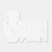 Pink Heart Pattern Girly Romantic Mit Monogramm Geschenkschachtel (Ungefaltet)