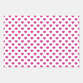 Pink Heart Pattern y2k Preppy Holiday Geschenkpapier Set (Vorderseite 2)