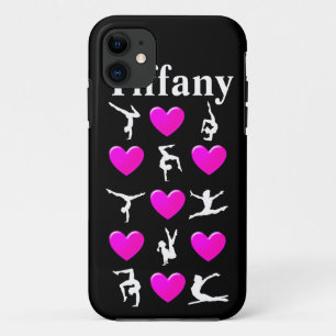 PINK HEART PERSONALISIERT GYMNAST IPHONE FALL Case-Mate iPhone HÜLLE