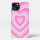 Pink Heart Phone Case iPhone Hülle (Rückseite)