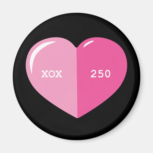 Pink Heart Pill Kapsel Magnet (Vorne)