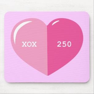Pink Heart Pill Kapsel Mousepad