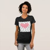 Pink Heart Polka Dots T-Shirt (Vorne ganz)