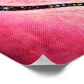 Pink Heart Poster (Ecke)