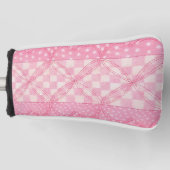 PINK HEART QUILLE Golf Putter Abdeckung Headcover (Vorderseite)