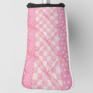 PINK HEART QUILLE Golf Putter Abdeckung Headcover
