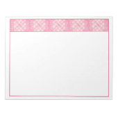 PINK HEART QUILT 11 "X8.5" Notepad Notizblock (Vorderseite)
