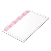 PINK HEART QUILT 11x8.5 Notepad Notizblock (angewinkelt)