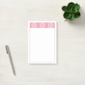 PINK HEART QUILT 4x6 Post It Notepad Post-it Klebezettel (Büro)