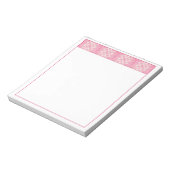 PINK HEART QUILT 5.5 "X6" Notepad Notizblock (Rotiert)