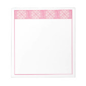 PINK HEART QUILT 5.5 "X6" Notepad Notizblock (Vorderseite)
