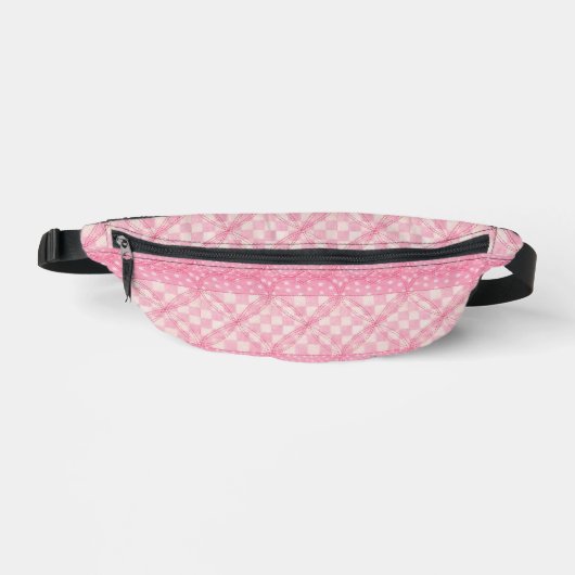 PINK HEART QUILT Fanny Pack Bauchtasche (Vorderseite)