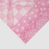 PINK HEART QUILT Gewebe Papier / rosa (Detail)