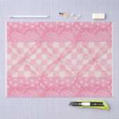 PINK HEART QUILT Gewebe Papier / rosa (Handwerk)
