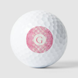 PINK HEART QUILT Golf Balls + Erstklassiges Golfball